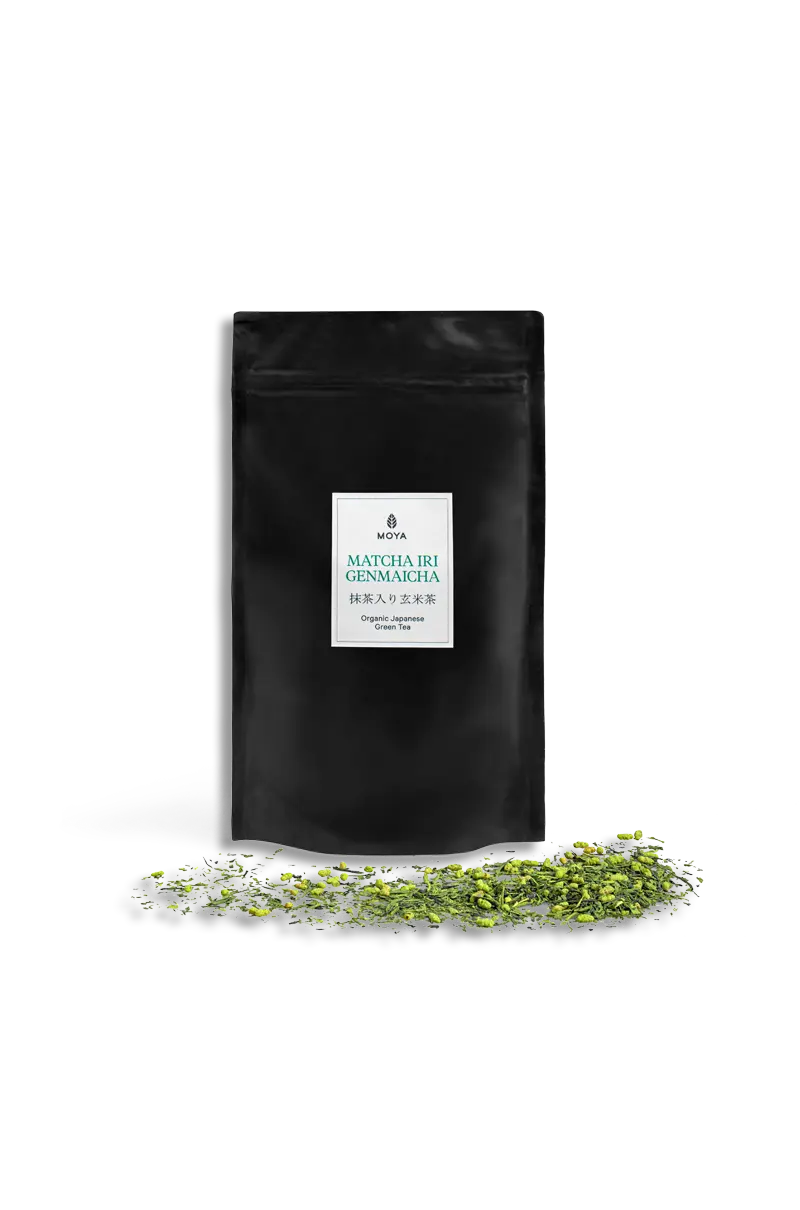 Matcha Iri Genmaicha - Grønn te - øko - Japan - 100 g - Moya - Bilde 3
