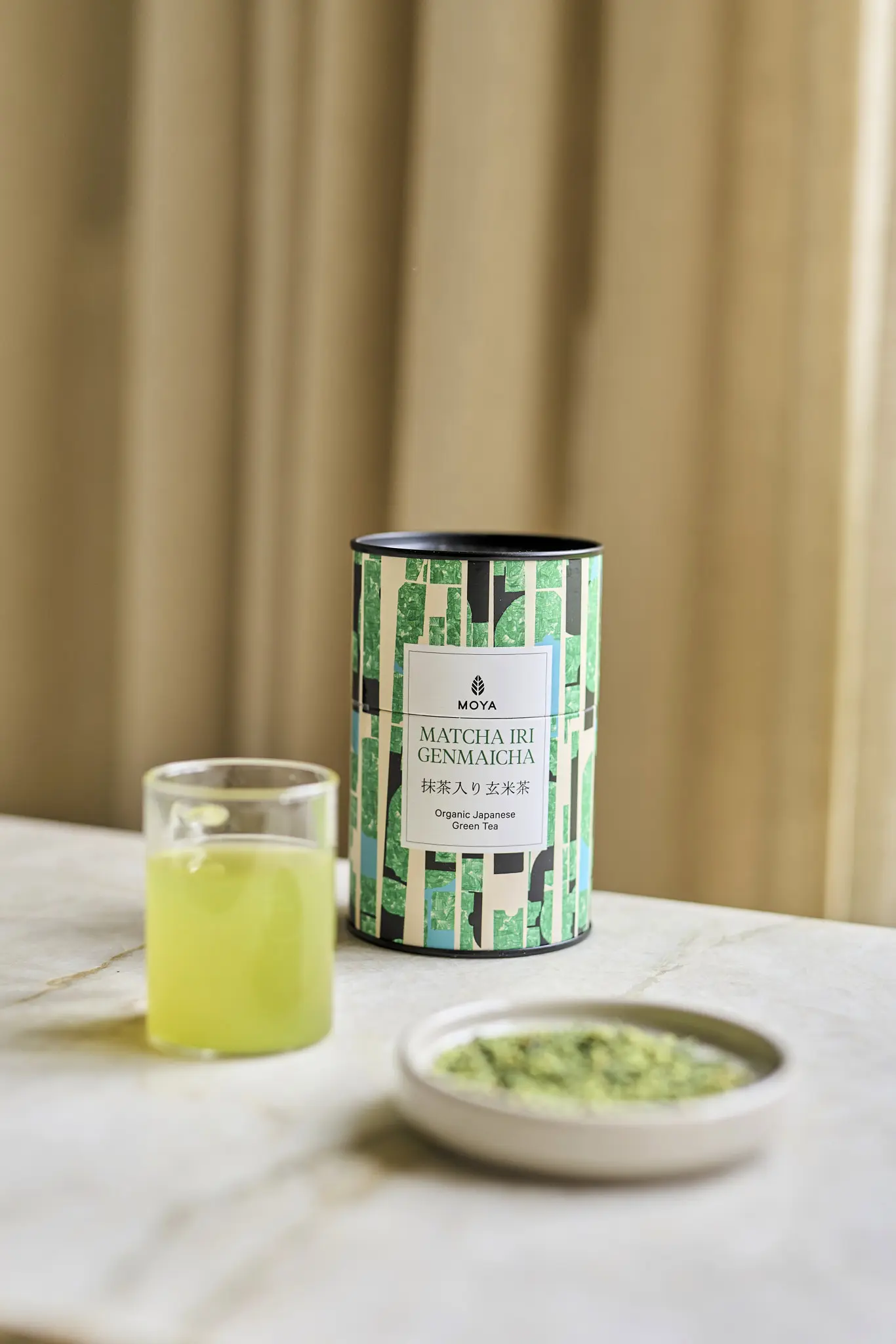 Matcha Iri Genmaicha - Grønn te - øko - Japan - 100 g - Moya - Bilde 2