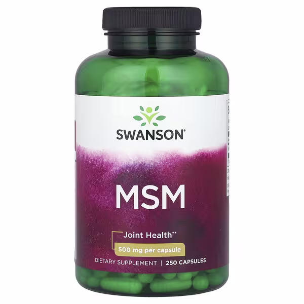 MSM - 1,000 mg - 250 Kaps (500 mg per kaps.) - Swanson