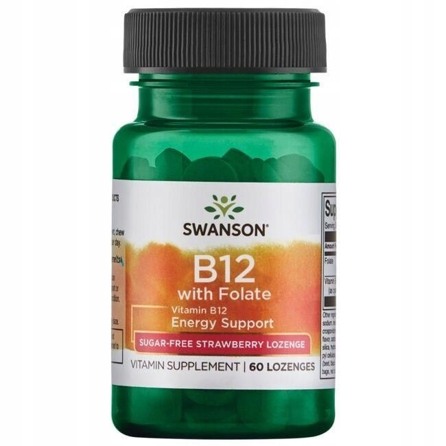 Vitamin B-12 - 1000 µg med folsyre - 60 tab. - Swanson