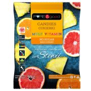 Multivitamin-godteri - m, stevia - sukkerfri - 50 g - PURE&GOOD
