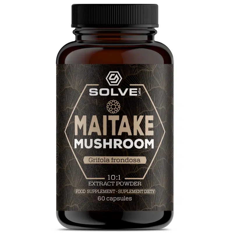 Maitake (Grifola frondosa) 10:1 ekstrakt 60 kapsl. - Solve Labs