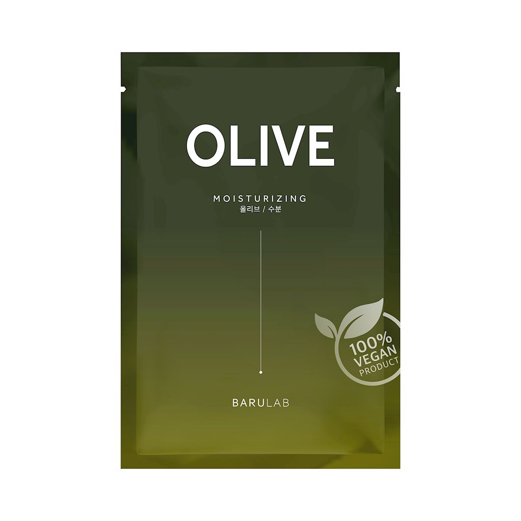 Koreansk Olive ansiktsmaske i ark - 23g - BARULAB